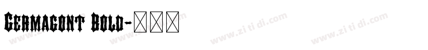 Germagont Bold字体转换
